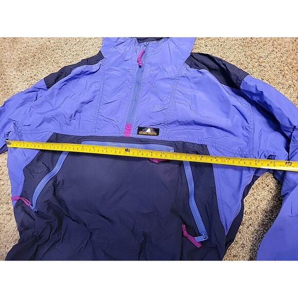 VTG Sierra Designs Anorak Pullover Jacket SZ Medium hooded quarter zip Womens - Picture 6 of 14